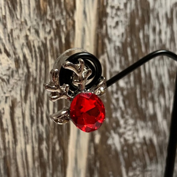 Crystal Rudolph Earrings - Picture 2 of 2